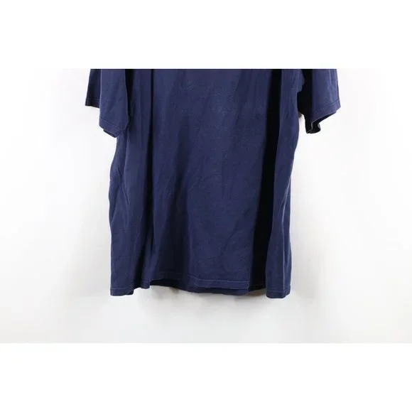 Vintage 90s Mens Large Faded Spell Out University of Michigan Henley T-Shirt USA - Picture 8 of 8